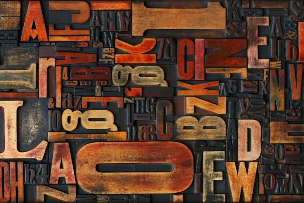 Roycycled Printer's Blocks Decoupage Paper