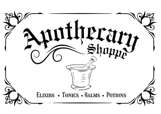 Apothecary  Roycycled Stencil