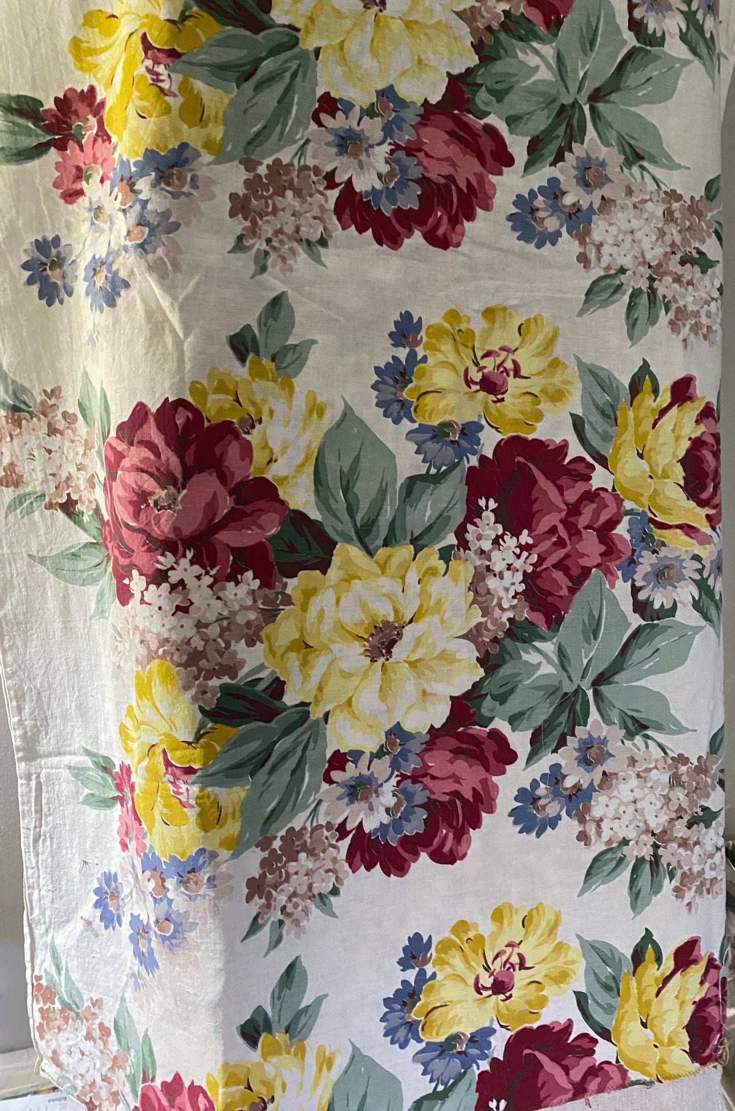 Vintage Cotton Floral Fabric