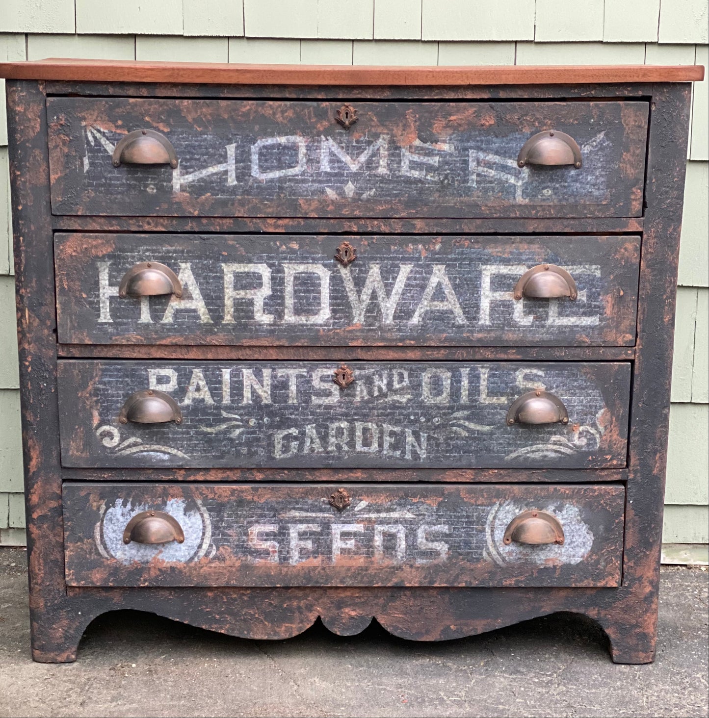 Hardware Roycycled Decoupage Paper