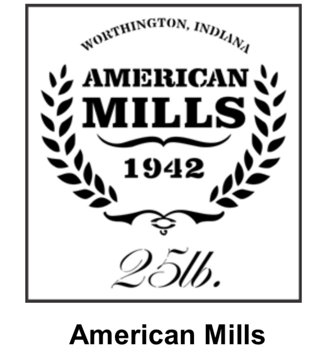 American Mills Flour Sack JRV Stencils