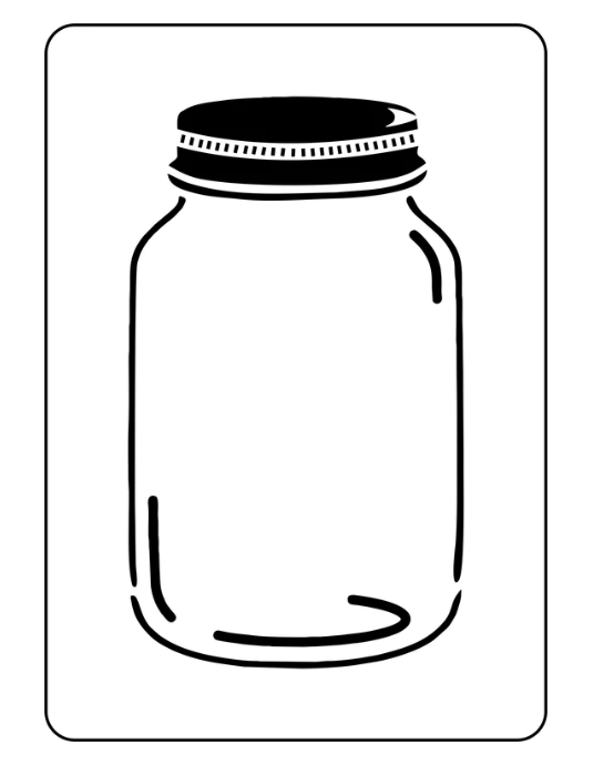 Canning Jar Stencil by JRV