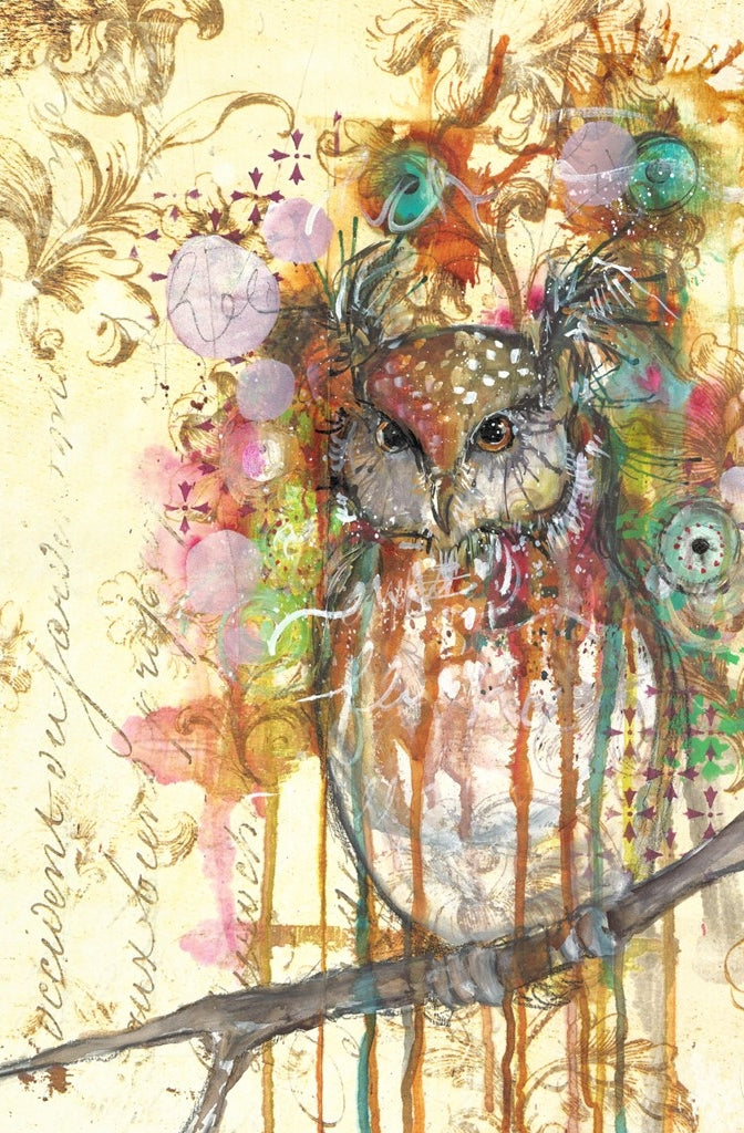 The Owl Roycycled Decoupage Paper