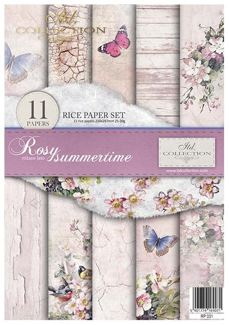 ITD 11 Paper Set Rosy Summertime