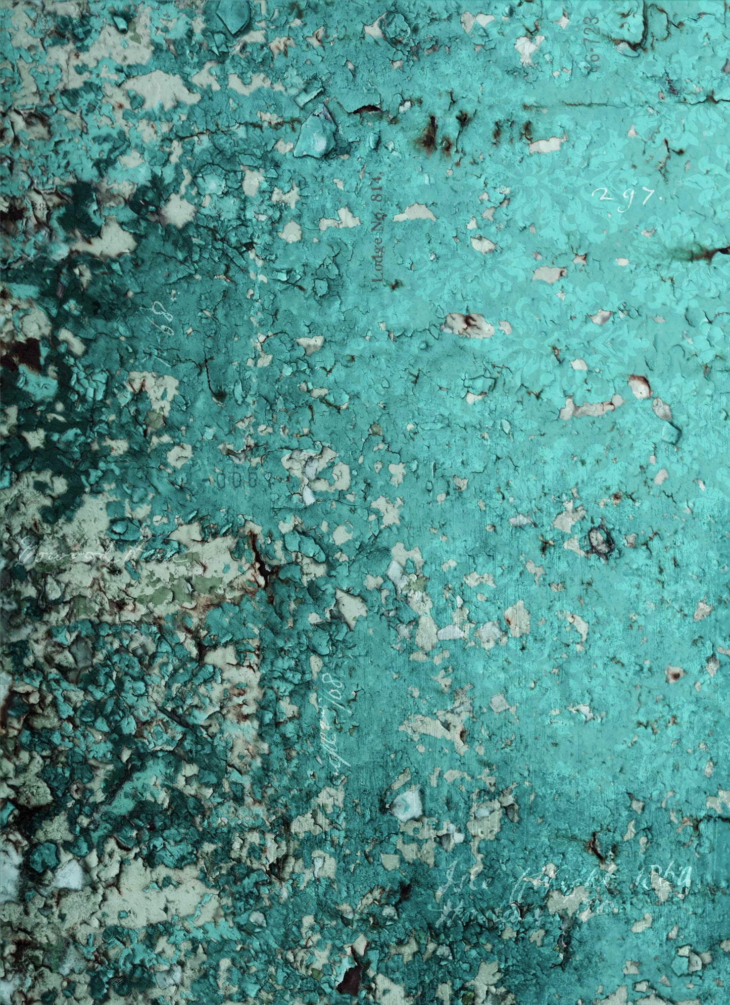 Teal Texture Roycycled Paper