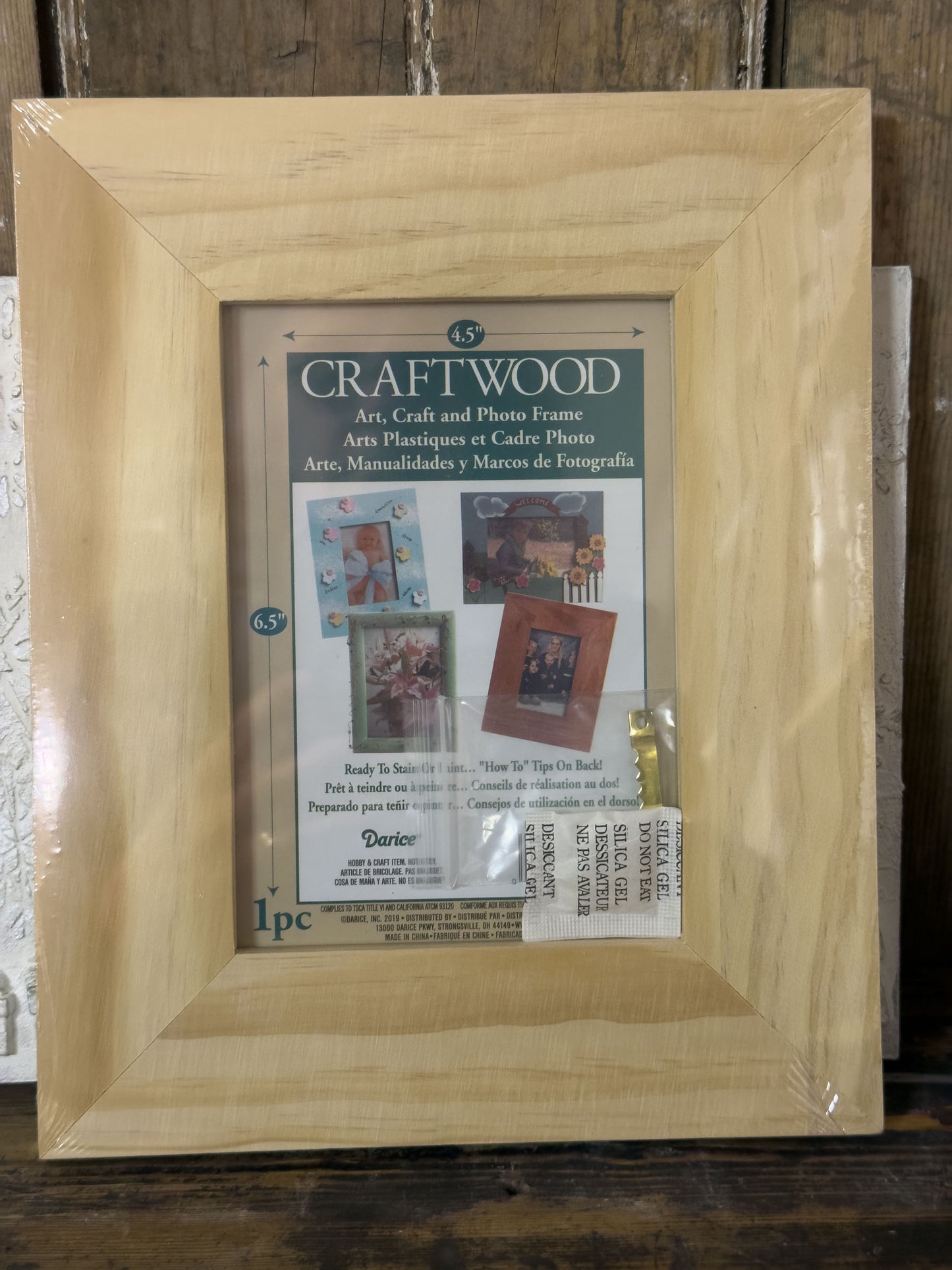 Darice Unfinished Wood Picture Frame