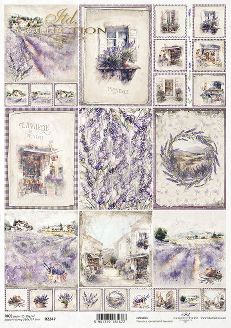 Lavender Journaling Cards by ITD