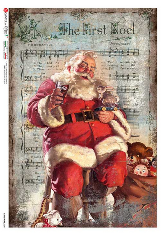 A Break for Santa Decoupage Paper