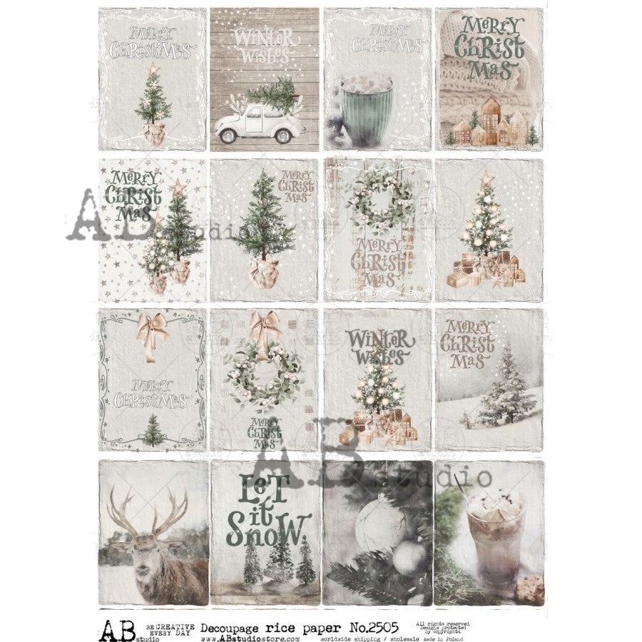 AB Studio Farmhouse Christmas 16 mini designs